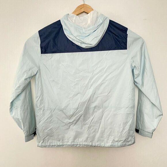 Noize Mens Colorblock Panel Nylon Hoodie Jacket Zip Up Blue M Medium - Picture 3 of 9